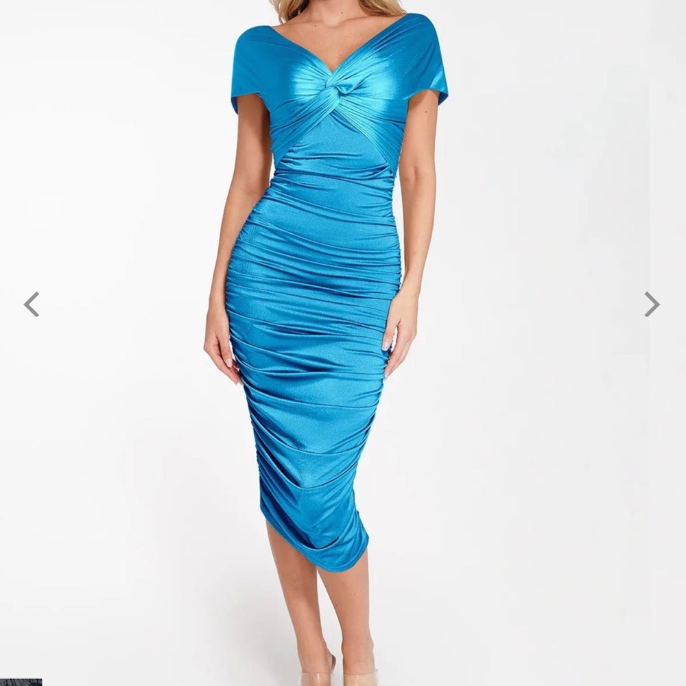 Popilush built in shapewear teal Dress (darker than pictured - Picture 8 of 13